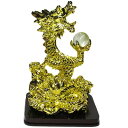 新作入荷!開運!金運!金ぴか龍置物(ist)【風水グッズ】置き物・招財アイテム昇龍・金龍・中国風水 P06Dec14