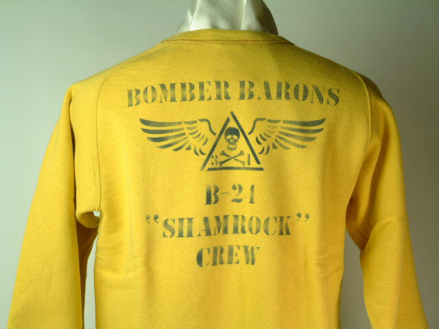 Buzz Rickson's(バズリクソンズ) M品番FREEDOM SLEEVE SWEAT SHIRTS"BOMBER BARONS"B-24 "SHAMROCK"CREW