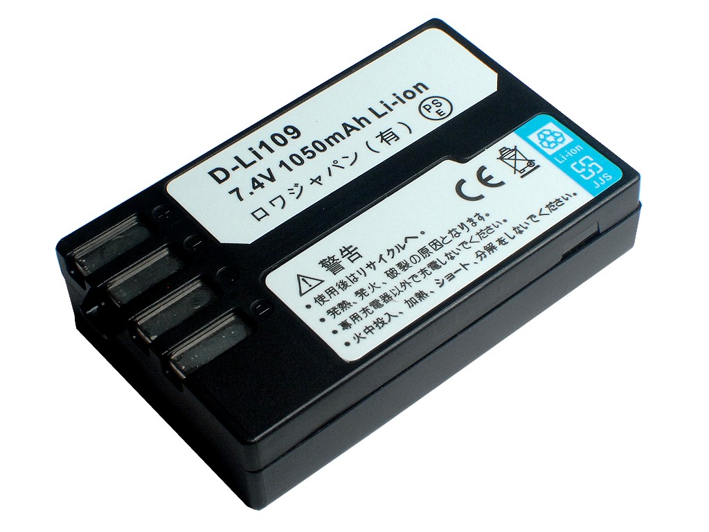  定形外送料無料 『PENTAX/ペンタックス』D-LI109 互換 バッテリー...:rowajapan:10003831