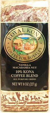 ロイヤルコナコーヒー/バニラマカダミア8oz【ハワイコナ部門第2位獲得記念・激安価格】