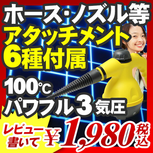 【スチームクリーナー 3気圧 100℃ 高圧洗浄機 掃除用品】 スチームクリーナー 換気扇ガラス類 絨毯 壁 エアコン 浴室 シミ抜き 自動車 バイク 洗浄 『3気圧 100℃高圧蒸気洗浄 ハンディスチームクリーナー ROYAL-B048』 3気圧 100℃ 高圧洗浄機 （B048）