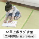 【い草 ラグ 上敷き い草 畳 たたみ ゴザ イグサ 防ダニ 湿調節】 上敷き い草 畳 たたみ ゴザイグサ 防ダニ 湿調節 エコ 『い草 ラグ 天然い草100% 防ダニ加工 上敷き い草 江戸間8畳用 352×352cm』 上敷き い草 畳 たたみ ゴザ イグサ 防ダニ 湿調節 い草 ラグ (B030)