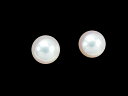 ミキモト MIKIMOTO アコヤパールピアス7.0mm K18WGホワイトゴールドあこや本真珠【中古】【ロイヤルブルー】【送料無料】
