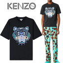 12 KENZO ケンゾー FA55TS0904V9 タイガー ブラック Tシャツ