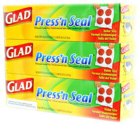 Press'n Seal　 グラッド　プレス＆シール 多用途シールラップ　幅　30cmX長さ 43.4m　お買い得3個セット　マジックラップ繰り返し使えるラップ！テレビ通販の2倍巻です。
