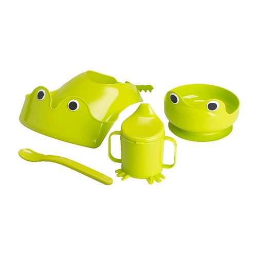IKEA カエルのベビー用食器セット出産祝いに最適！