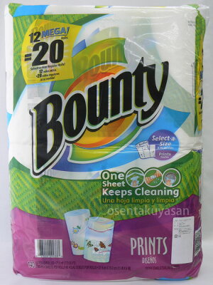 バウンティーお買い得12本セット【メガロール/セレクトアサイズ】129カット×12ロールBounty