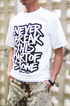 ■オリジナルTシャツ【Never Break】ホワイト
