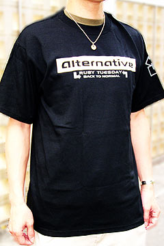 【送料無料】■オリジナルTシャツ【Alternative】ブラック　【ネット限定カラー】