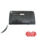 送料無料 BWL ビルウォールレザー Bill Wall Leather / 本革 レザー ラウンドファスナー長財布 ウエーブシリンダープレート アリゲーターテール ジップ ジッパーウォレット 【 メンズ 財布 さいふ 小銭入れ 札入れ 鰐革 クリスマス 】