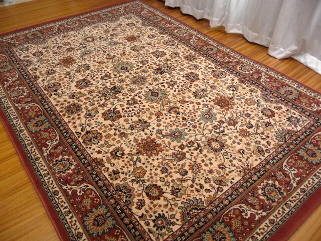 ウール100％ 絨毯　ペルシャ絨毯　ウール　機械織り　ウィルトン　絨毯　50万ノット　約200X300cm　激安/価格。送料無料！ カーペット 　高級絨毯　 床暖対応