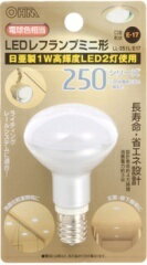 即納 オーム LEDレフランプ ミニ形 3W E17 電球色 LL-251L/E17