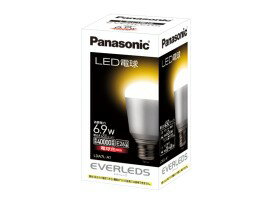 即納 パナソニック EVERLEDS(エバーレッズ) LED一般電球 6.9W 電球色 E26 450lm LDA7L-A1