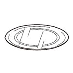 即納 シャープ 201-1 電子レンジ用丸皿（ガラス製） 3502930101