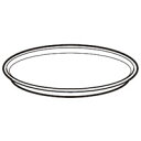 【在庫あり】 シャープ 電子レンジ用丸皿(セラミック製) 代用品 (3502930211) 旧品番(3502930198 )