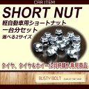 軽自動車用 ショートナット(一台分16ヶセット)◆ナットピッチ:M12XP1.5、M12XP1.25