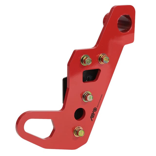 ジムニーJB64, JB74用 アピオ製 純正バンパー用フロント左 9mm牽引フック（JB64/JB74）