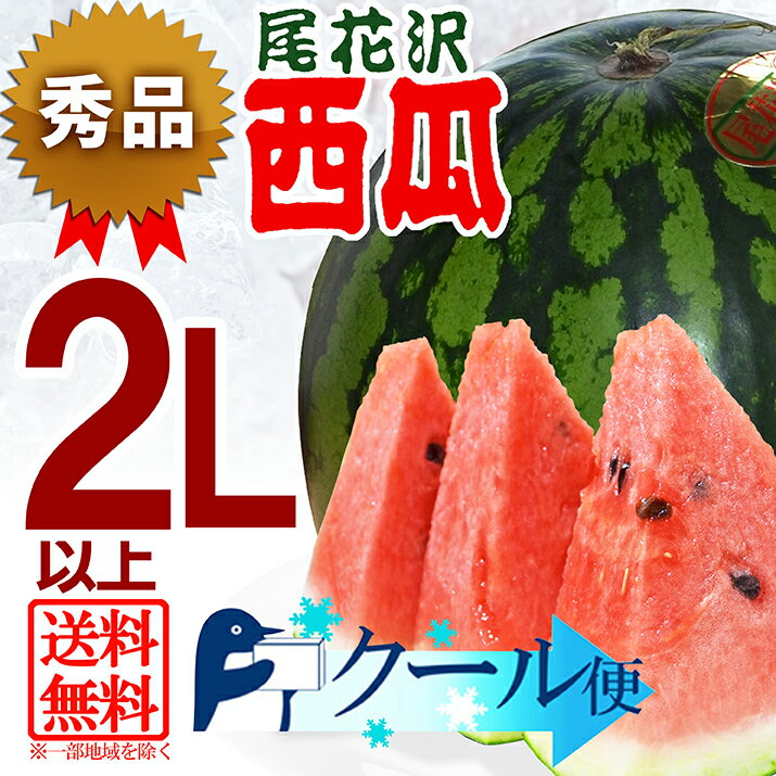 【大玉7kg以上・送料無料】特選・山形県産ブランド大玉すいか 秀品 2L・3L 1玉（7kg以上） 山形県尾花沢産ブランドすいか秀品・7kg以上【同梱不可】【日時指定不可】※沖縄・離島は別途送料がかかります02P17Aug12