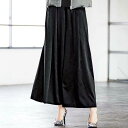 ワイドパンツ S M LL Lサテンライクスカーチョ ryu...