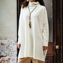 ●SALE!!セール●タートルネックゆるニットチュニック r...