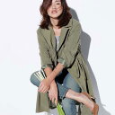 ●SALE!!セール●ハーフコート/M/LL/L/3Lウエストドロストデザインコート ryuryu/リュリュ らなん ラナン Ranan 30代 40代 ファッション レディース スプリングコート アウトレット