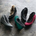 パンプス S(22.0~22.5cm) M(23.0~23.5cm) LL(24.5cm) L(24.0cm)フェイクファーウェッジパンプス ryuryu/リュリュ ラナン Ranan 30代 40代 ファッション レディース 秋冬 秋服 冬服