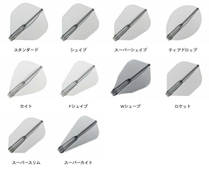 ダーツ【COSMODARTS】ダーツフライト/FitフライトAIR(シェイプ/ホワイト)【ダーツ/ダ−ツ/Darts】【フライト/Flight】
