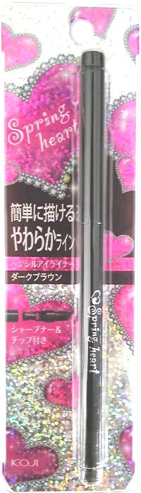 コージー　スプリングハート　ロングラスティングアイライナー ダークブラウン＜ぼかし用チップを追加！＞