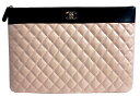 ≪新品≫ CHANEL シャネル クラッチ バッグ 大 ラージサイズ マドモアゼルヴィンテージ 黒×ベージュ ゴールド金具 A80993