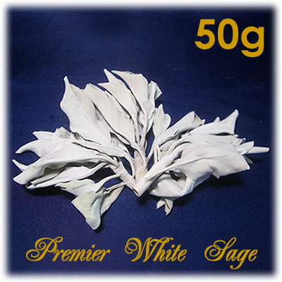 プレミアホワイトセージ50g　有機栽培　パワーストーン　天然石　浄化用　水晶、ラピスラズリ、タイガーアイ、何でも相性◎　パワーストーン　天然石　ラピス　10P27aug10