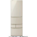 《高級感あるガラスドアの片開き「VEGETA(べジータ)」》東芝 411L左開き5ドア冷凍冷蔵庫"VEGETA"GR-M41GXVL(EC)サテンゴールド
