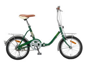 【代引き不可】★特別送料無料★ ARUN(アラン)16インチ折り畳み自転車 KY-16A モスグリーン
