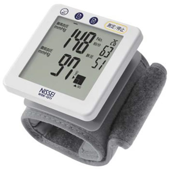 ★特別送料無料★ NISSEI WSK-1011 手首式デジタル血圧計 ESH合格 独自開発Mカフ採用 タッチセンサー シンプル機能