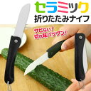 動画あり★ アウトドア特集! 送料無料 ( メール便 ) 切れ味バツグン&サビない! 折りたたみ式 セラミック包丁 キャンプや釣りに♪ 薄刃 軽量 ポケットサイズ アウトドアグッズ 調理器具 送料込 ◇ 折りたたみセラミックナイフ