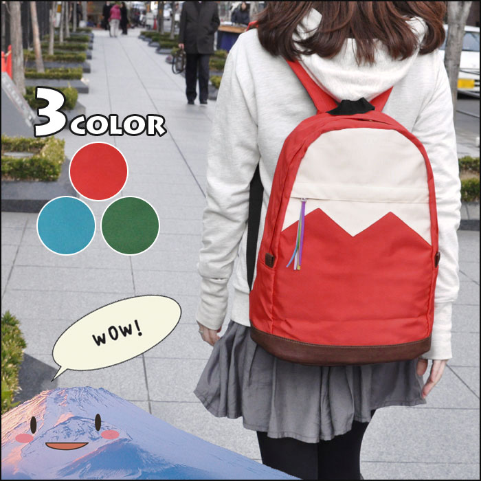 リュック レディース/ナイロンキャンバス 富士山 リュック /Daypack デイパック …...:s-rana:10001381