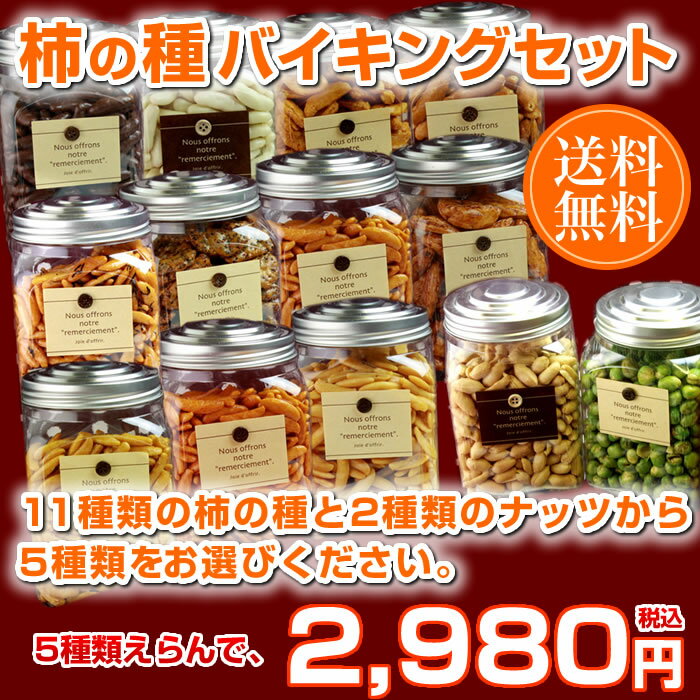 【送料無料】柿の種バイキングセット【父の日】