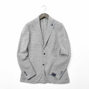 LARDINI/ラルディーニ/【送料無料】テーラードジャケット 段返り3B パッチポケット 千鳥格子/コットン【春夏】【メンズ】【あす楽対応_関東】