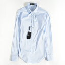 エンポリオアルマーニ EMPORIO ARMANI 【送料無料】ドレスシャツ レギュラーカラー ストレッチ スリム ワイシャツ 長袖 メンズ 春夏 コットン 無地 ブルー 水色/S M L XL XXL XXXL/イタリア ブランド ビジネス