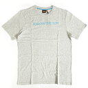 サンデッキ SUNDEK 【送料無料】半袖 ロゴ プリント Tシャツ メンズ コットン 綿 100% グレー ライトブルー/M L XL/イタリア ブランド 水着 スイム