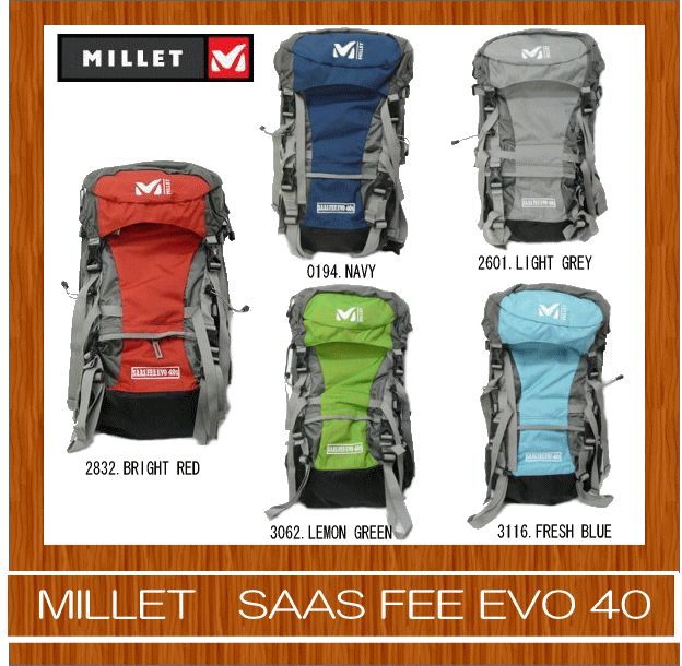 【30%OFF 送料無料!!】MILLET/ミレー SAAS FEE EVO 40/MIS0113