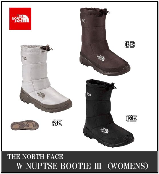 【30%OFF!!】THE NORTH FACE/ノースフェイス W NUPTSE BOOTIE 3（W ヌプシ ブーティー3)WOMENS/NFW70989