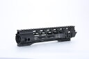 Broptical 超軽量 シャークヘッド M-LOK ハンドガード 9inch サバゲー パーツ タクティカルハンドガード ブラック BK 黒 マルイ VFC G&G 対応 9インチ