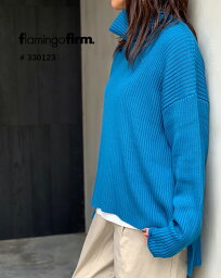 【送料無料】【SALE】【60%OFF】リブ編みタートルニットプルオーバー/<strong>flamingo</strong> <strong>firm</strong>/フラミンゴファーム/330123