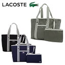 ラコステ LACOSTE トートバッグ 463052 ビアリッツ コットン 【 BIARRITZ COTTON ポーチ付き Mサイズ レディース 】