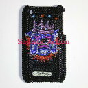 【即納】Ed Hardy iPhone 3G/3GS Crystal Faceplate KING DOG BLACK 【Ed Hardy】【セール商品】【EDH-IC-EH2022-BK】