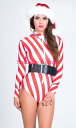 【即納】Forplay Peppermint Candy Striped bodysuit 【Forplay (ダンスウェア、衣装、コスチューム、小物)】【クリスマスコスチューム】【FOR-CR-553901-RE】