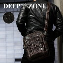 ショルダーバッグ メンズ 本革 レザー クロコダイル ワニ革 鰐 Deep Zone