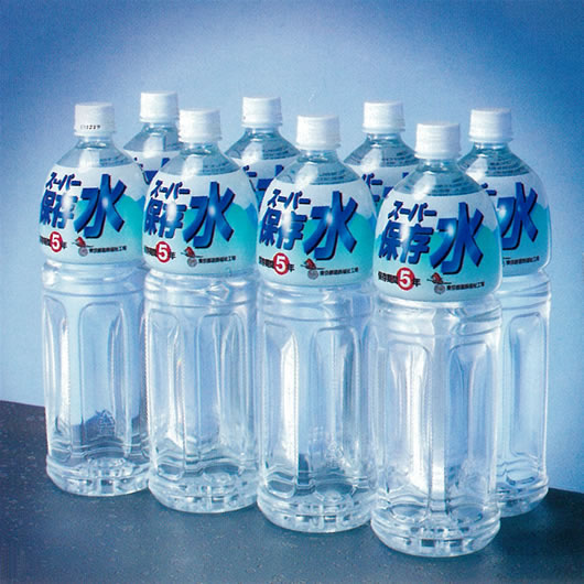 ●送料無料●ペットボトル入り保存飲料水【スーパー保存水　1.5リットル1ケース（8本）　5年保存】