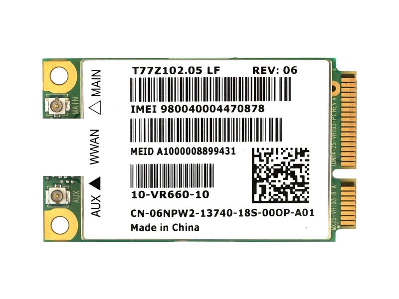 Dell Wireless 5620 EVDO-HSPA Mobile Broadband Mini Card Qualcomm Gobi 2000 3G WWAN CXWANW[J[h