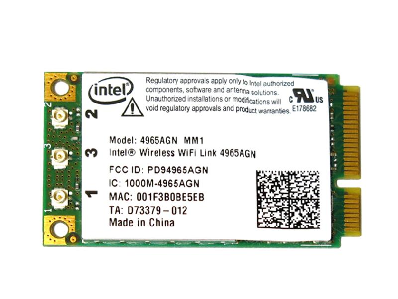 Ce Intel Wireless WiFi Link 4965AGN 802.11a/b/g/n 300Mbps PCIe Mini LANJ[h
